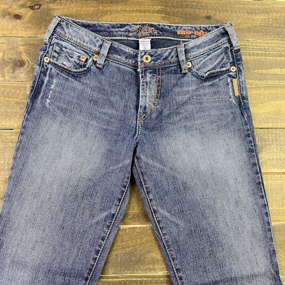 Silver Jeans Mirage Flare Wide Leg Jeans Women's Sz. 29 w/ 31.5" Inseam Low Rise - Picture 8 of 16